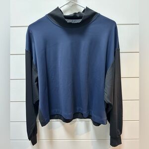 Athleta Navy and Black Long Sleeve Top